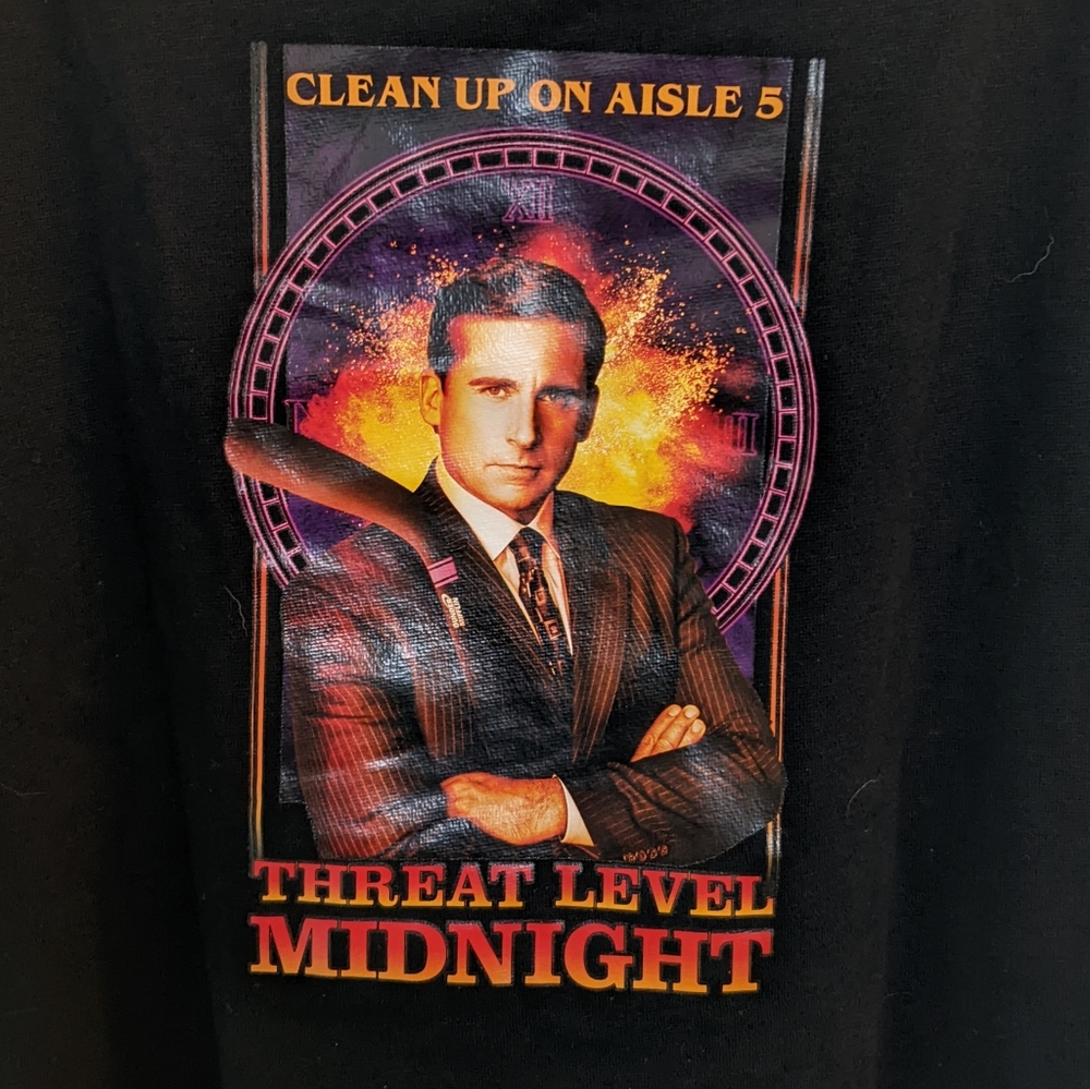 The Office "Threat Level Midnight" hoodie - Adult S - Youth XL